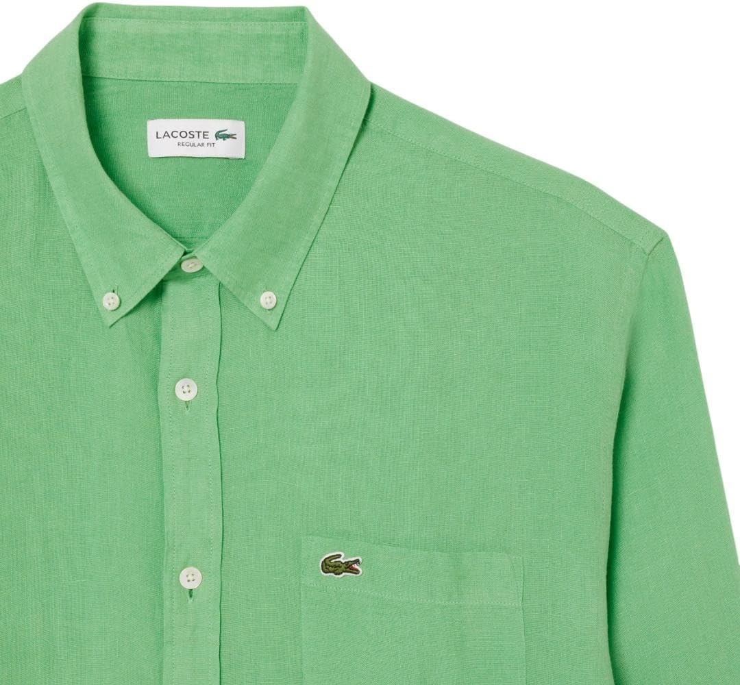 image:imageLacoste Mens Regular Fit Linen ShirtLiamone