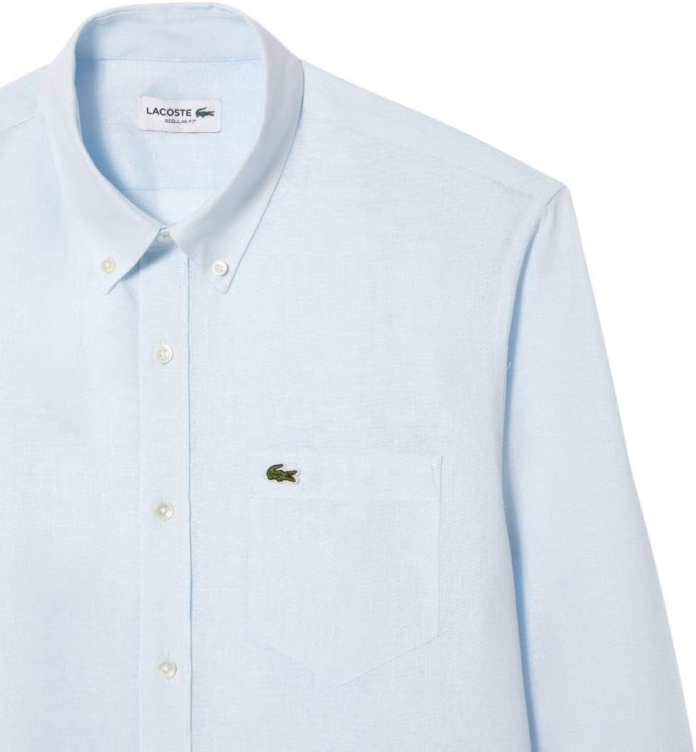 image:imageLacoste Mens Regular Fit Linen ShirtRill