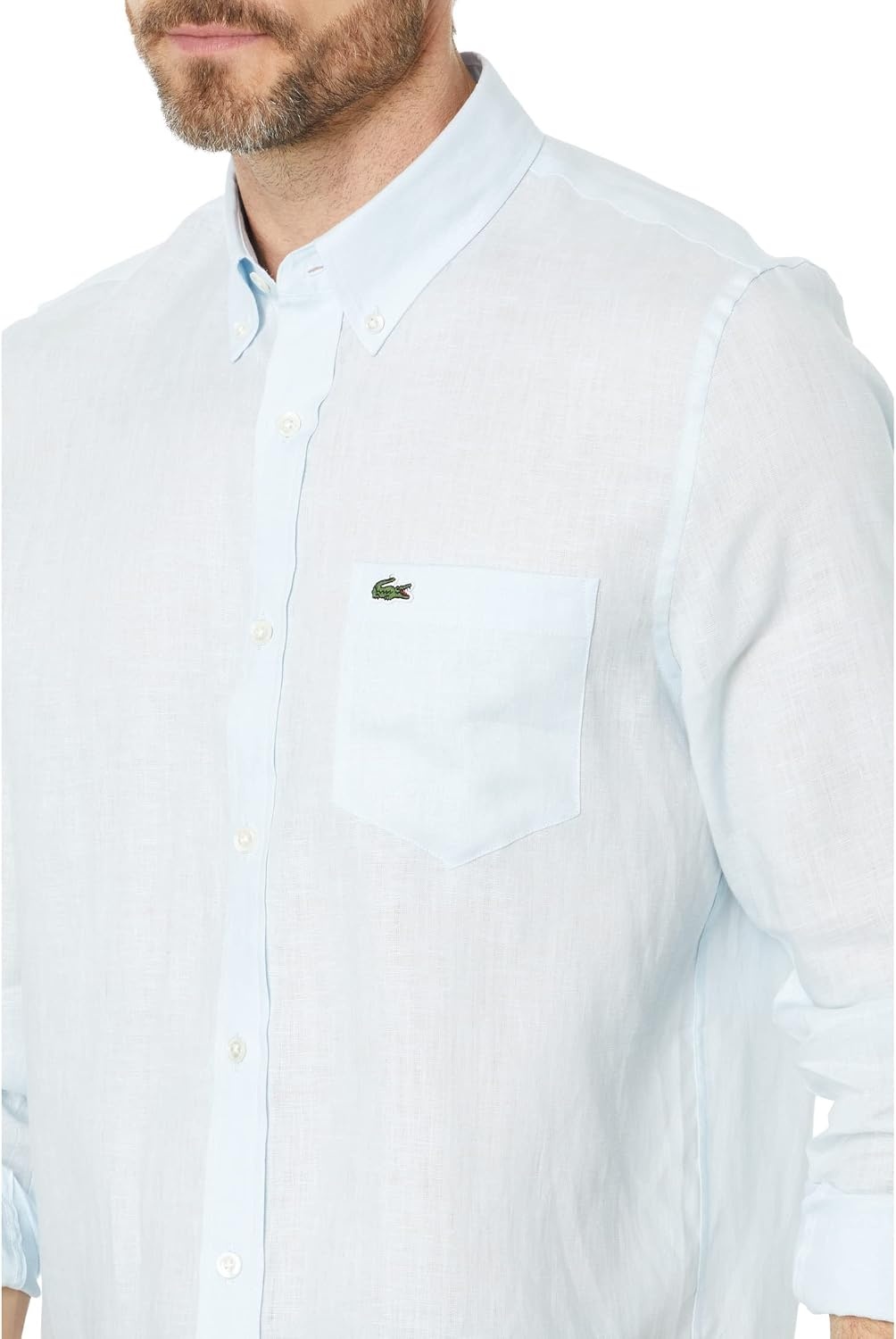 image:imageLacoste Mens Regular Fit Linen ShirtRill