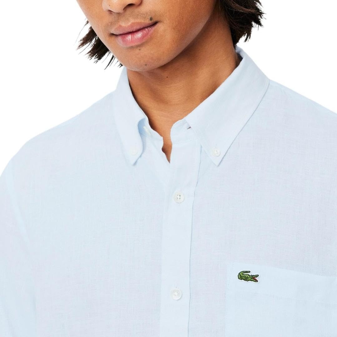 image:imageLacoste Mens Regular Fit Linen ShirtRill