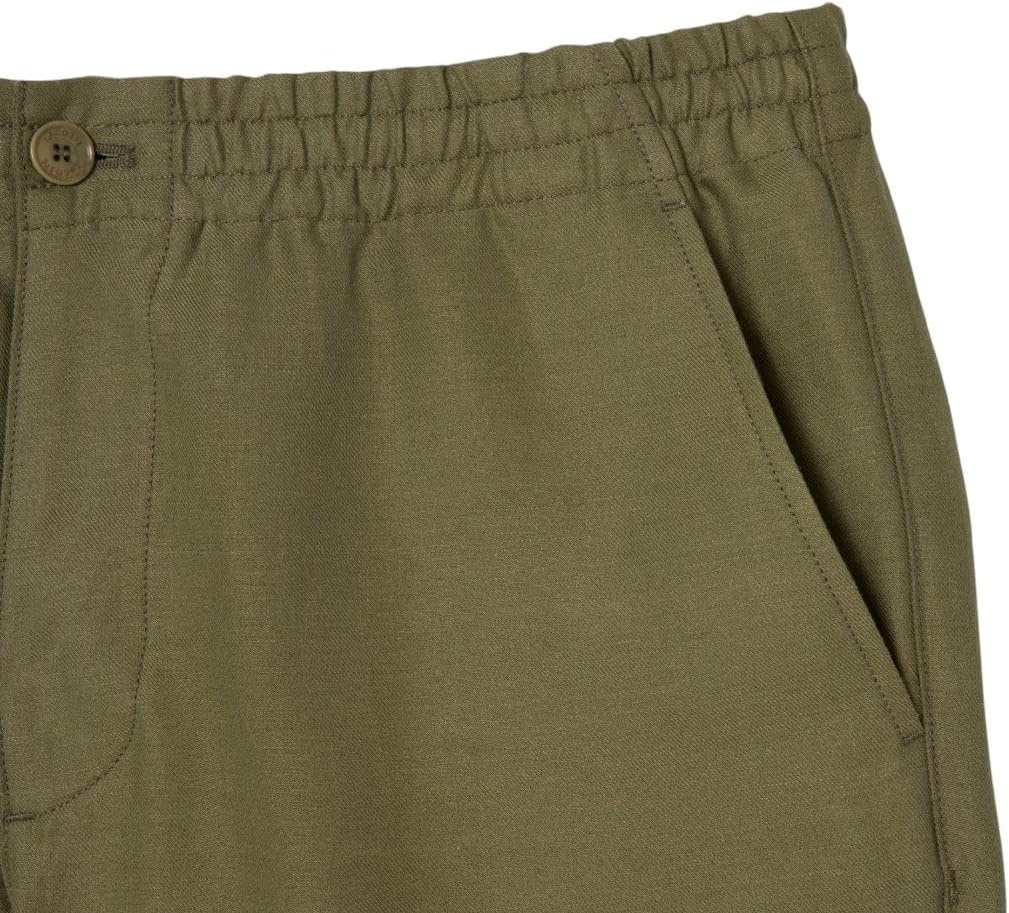 image:imageLacoste Mens Regular Fit Linen Twill PantsKhaki