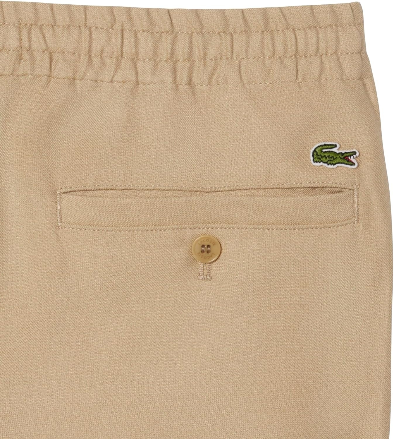 image:imageLacoste Mens Regular Fit Linen Twill PantsViennese