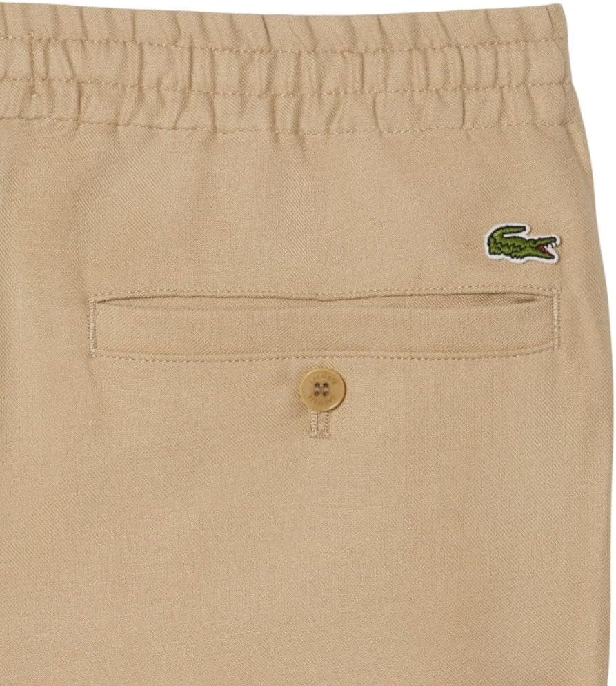 image:imageLacoste Mens Regular Fit Linen Twill PantsViennese