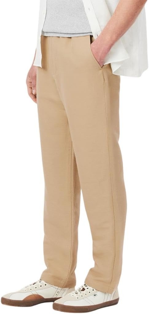 image:imageLacoste Mens Regular Fit Linen Twill PantsViennese