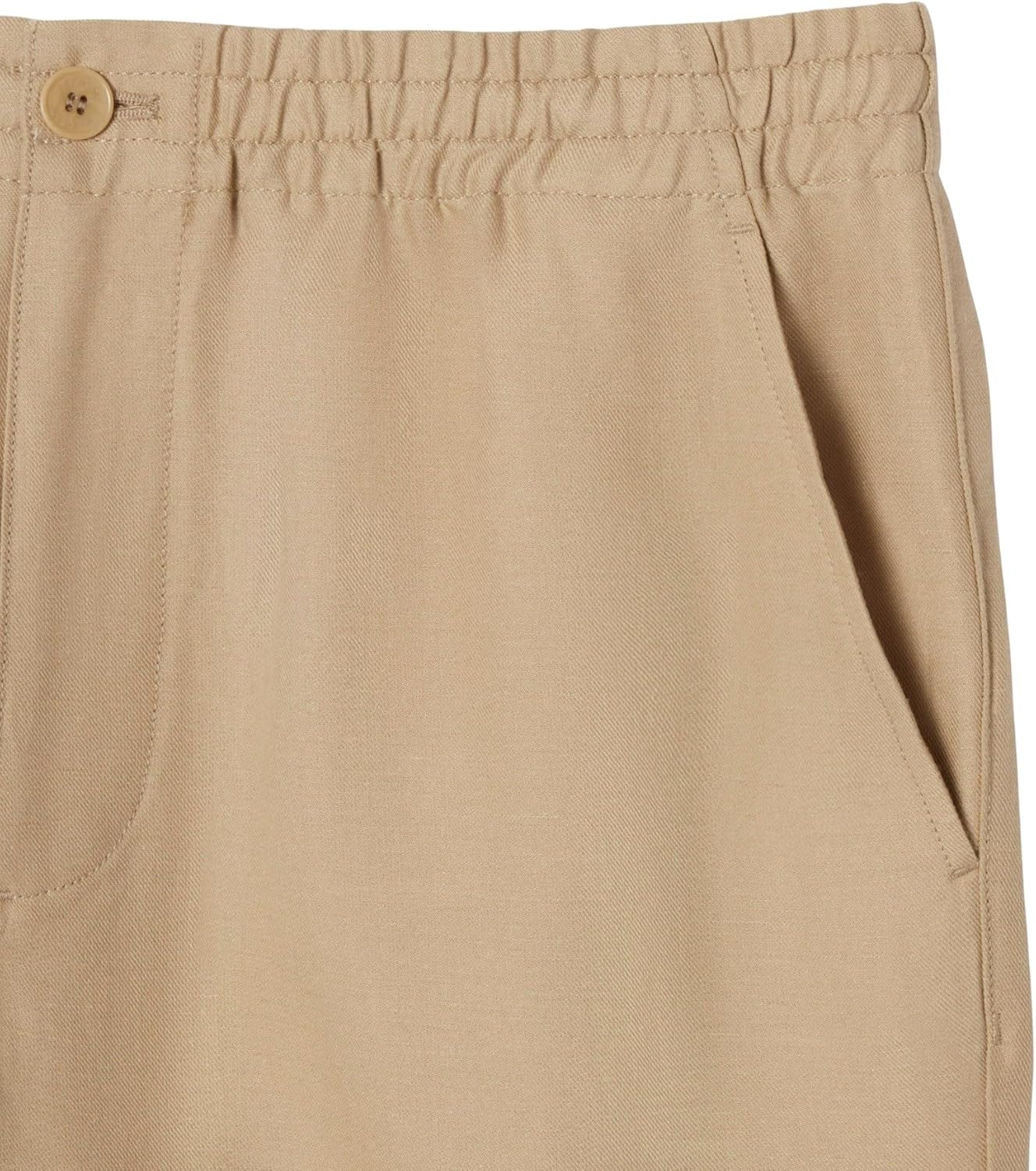 image:imageLacoste Mens Regular Fit Linen Twill PantsViennese