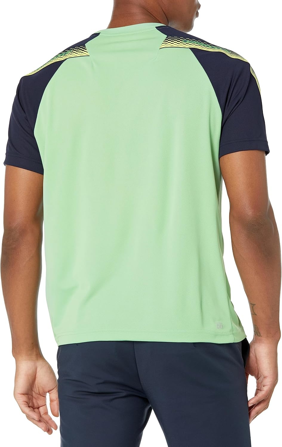 image:imageLacoste Mens Regular Fit Logo Stripe TShirtLiamoneNavy Blue