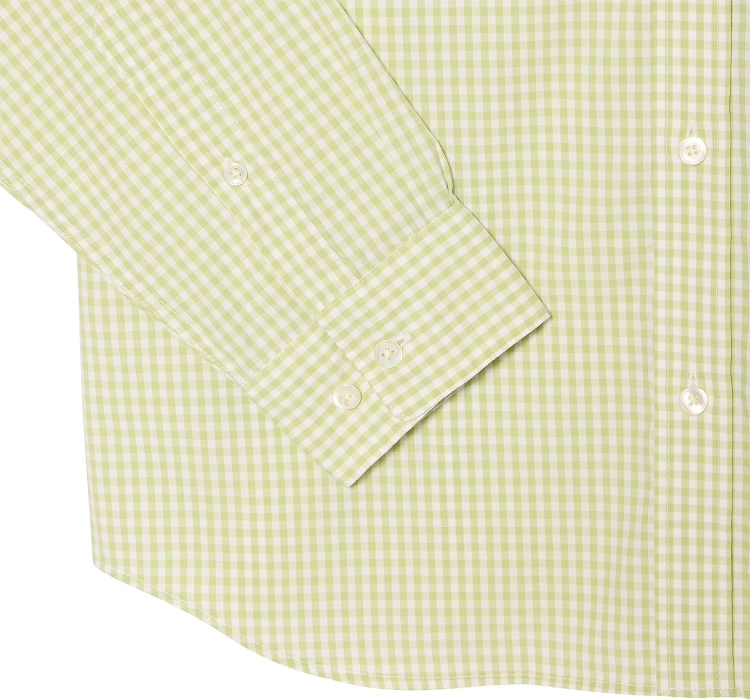 image:imageLacoste Mens Regular Fit Plaid Poplin ShirtWhiteBirch