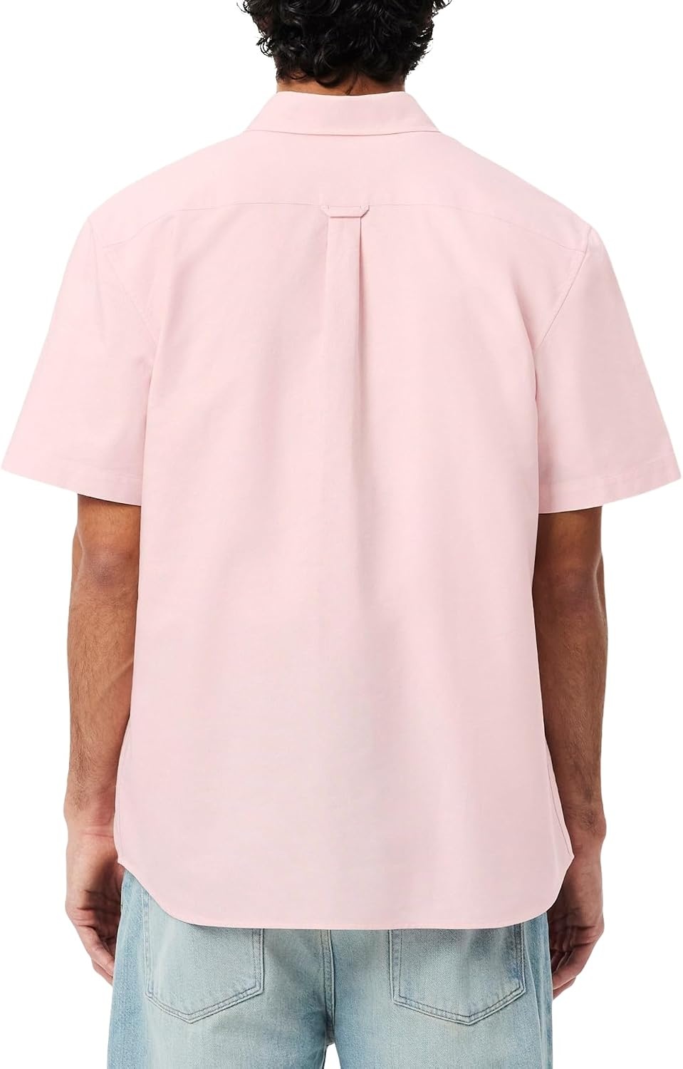 image:imageLacoste Mens Regular Fit Short Sleeved Oxford ShirtFlamingoFlamingo