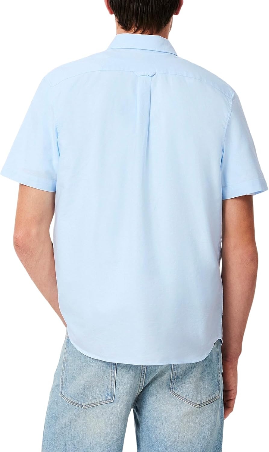 image:imageLacoste Mens Regular Fit Short Sleeved Oxford ShirtWhiteOverview