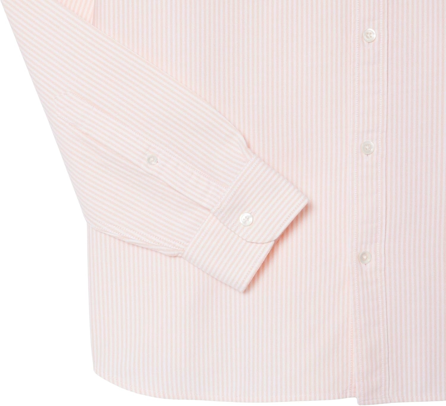 image:imageLacoste Mens Regular Fit Striped Oxford ShirtMiamiWhite