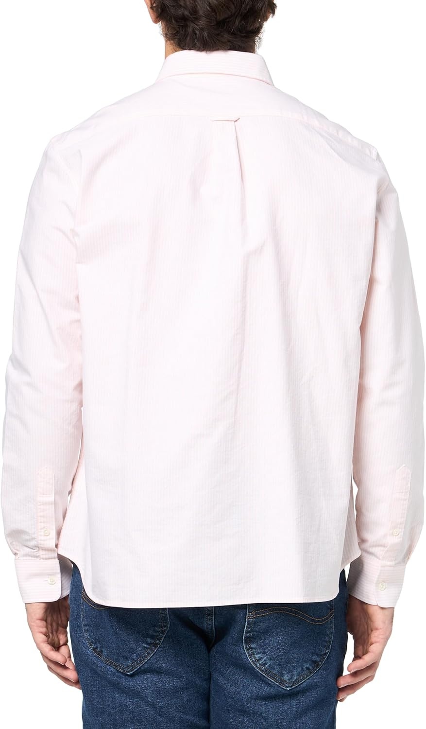 image:imageLacoste Mens Regular Fit Striped Oxford ShirtNidusWhite Pocket