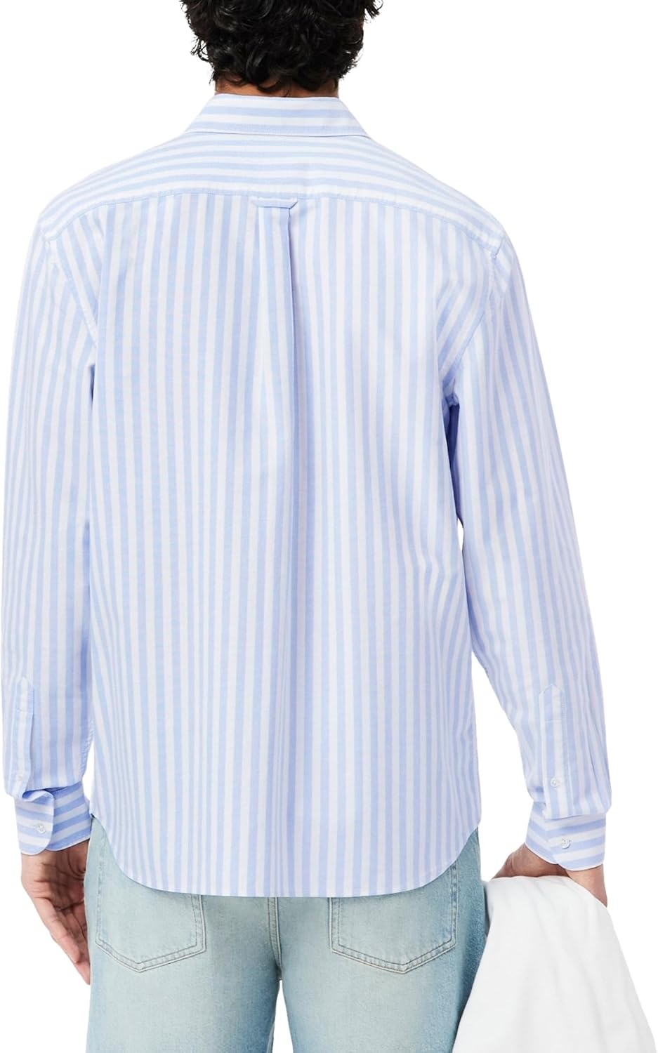 image:imageLacoste Mens Regular Fit Striped Oxford ShirtOverviewWhite