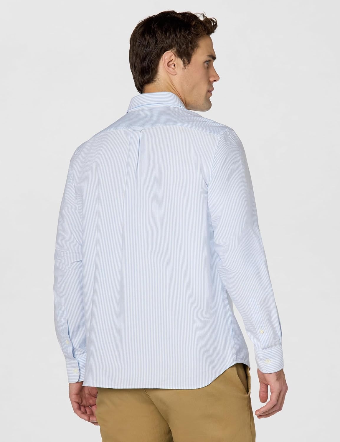 image:imageLacoste Mens Regular Fit Striped Oxford ShirtOverviewWhite Pocket