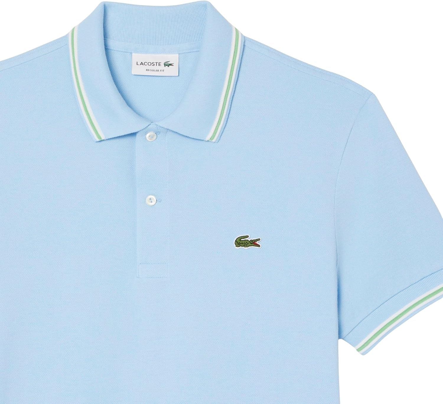 image:imageLacoste Mens Regular Fit Trim Accent L1212 Polo ShirtOverview