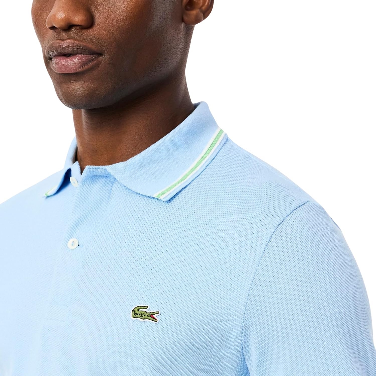 image:imageLacoste Mens Regular Fit Trim Accent L1212 Polo ShirtOverview
