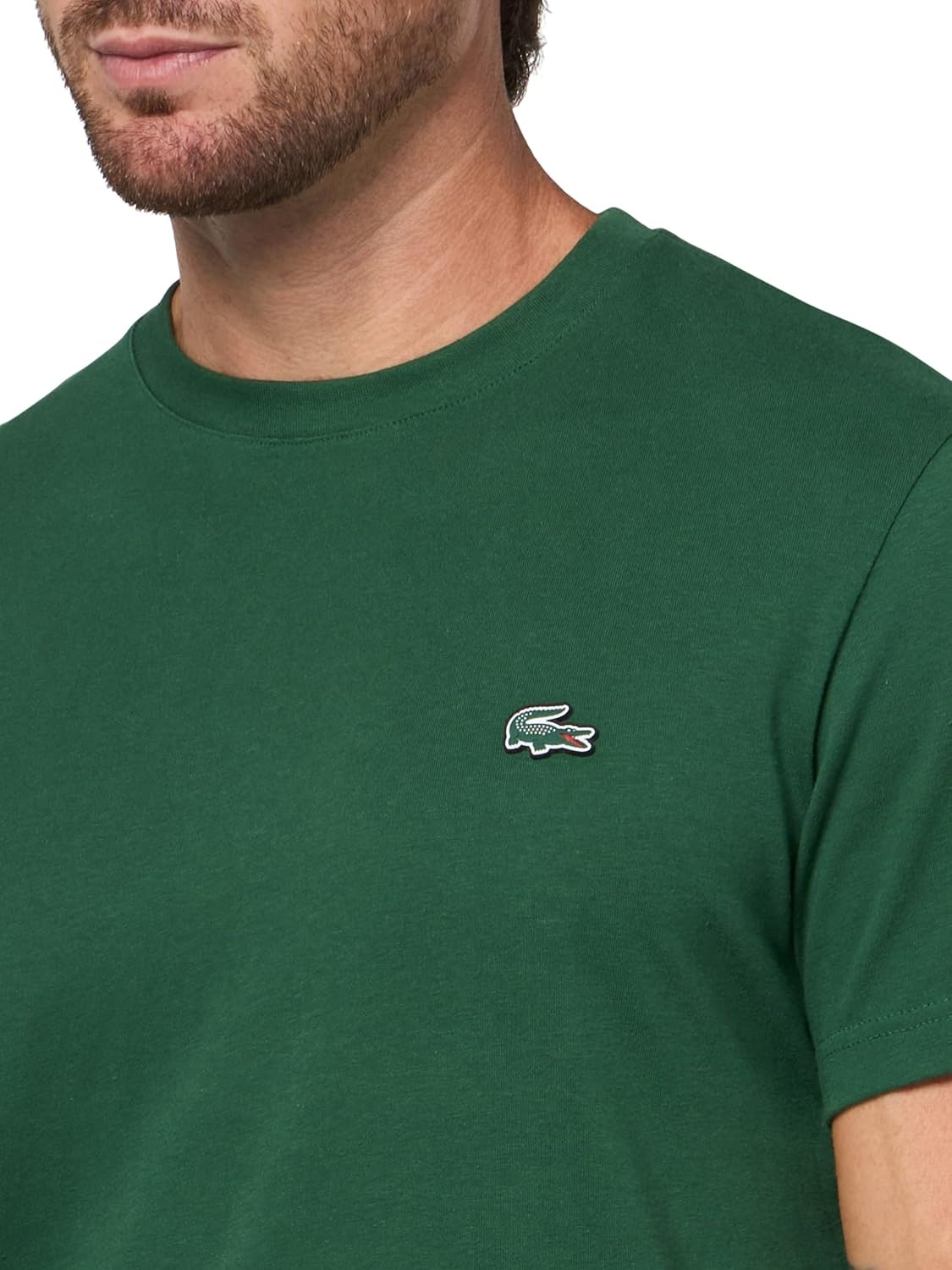 image:imageLacoste Mens Relaxed Fit Signature Print TShirtGreen
