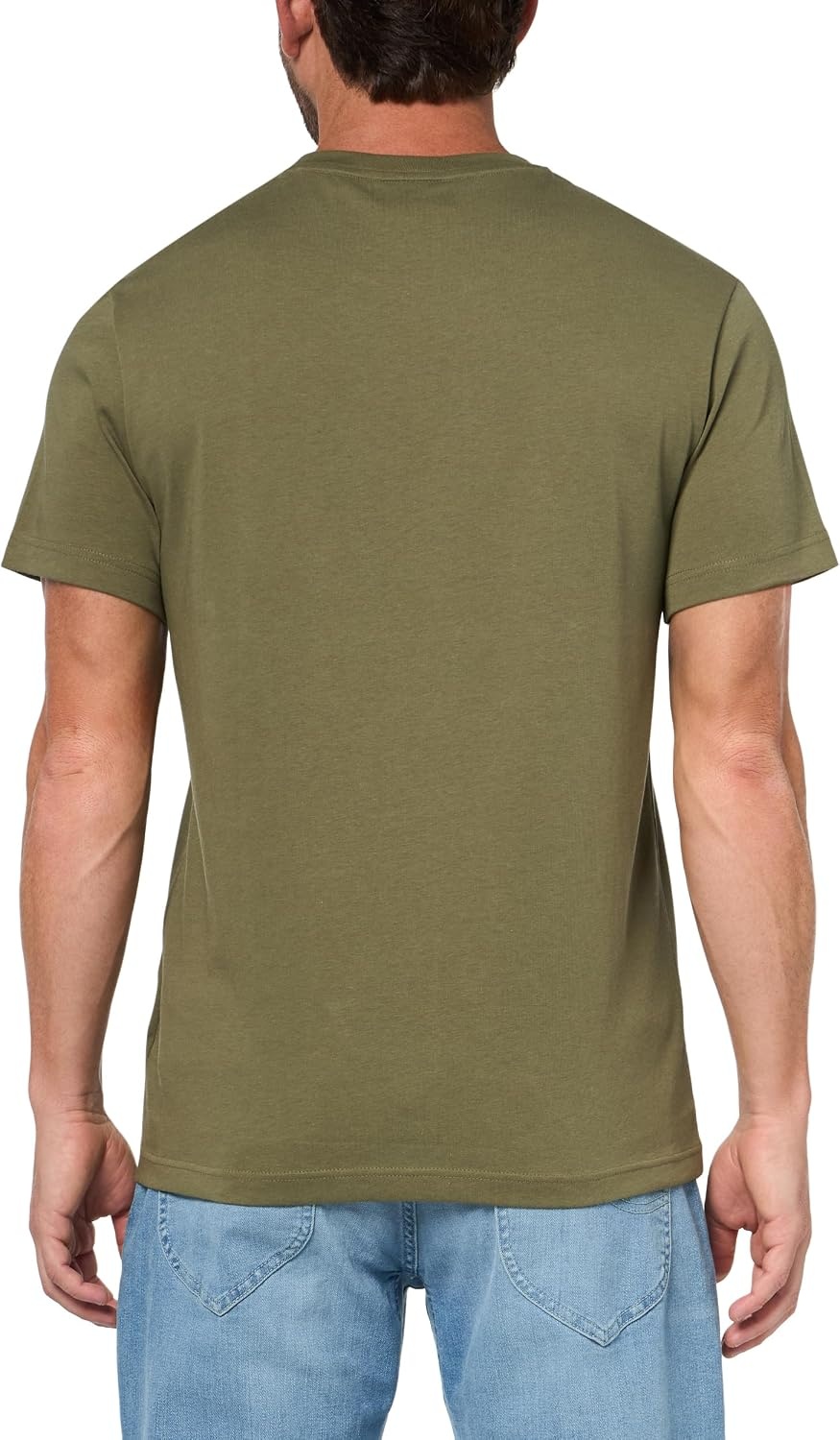 image:imageLacoste Mens Relaxed Fit Signature Print TShirtOlive