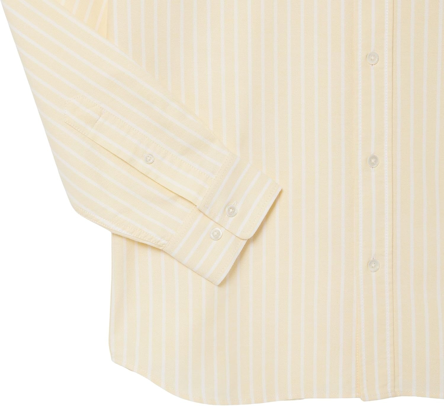 image:imageLacoste Mens Relaxed Fit Striped Oxford ShirtYellow White