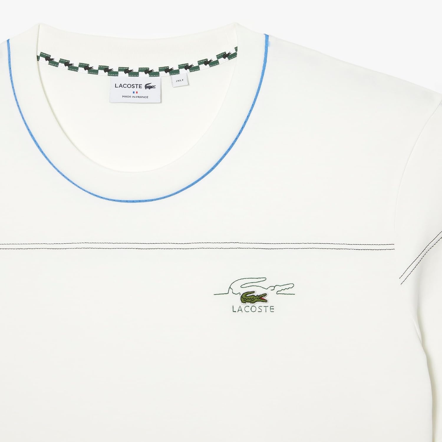 image:imageLacoste Mens Relaxed Fit TShirt Plus Size TallFlour