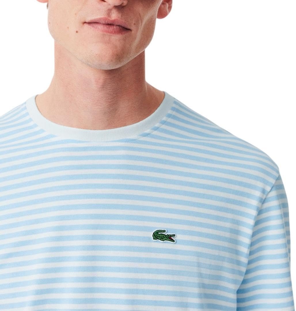 image:imageLacoste Mens Short Sleeve Classic Fit Crew Neck Tee ShirtWhiteOverview