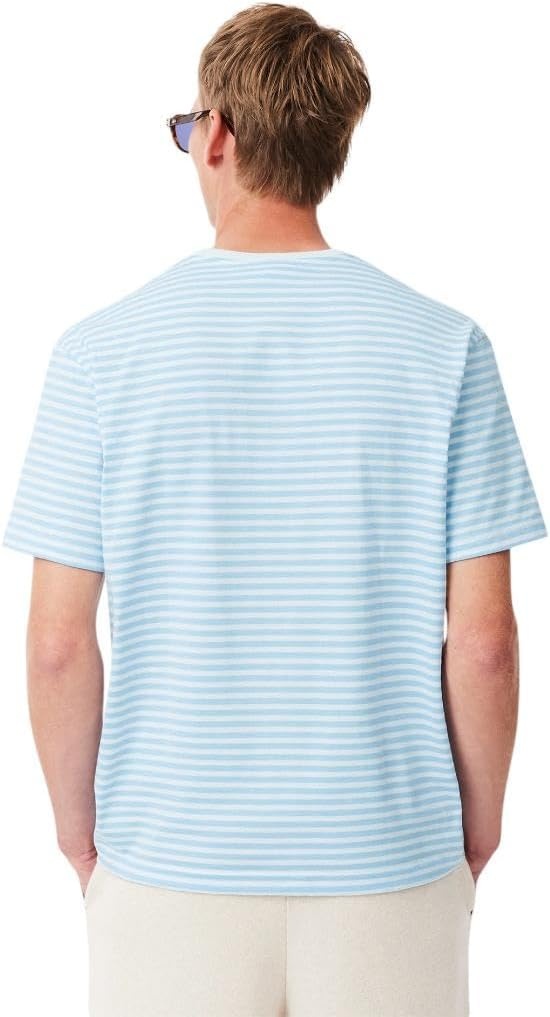 image:imageLacoste Mens Short Sleeve Classic Fit Crew Neck Tee ShirtWhiteOverview