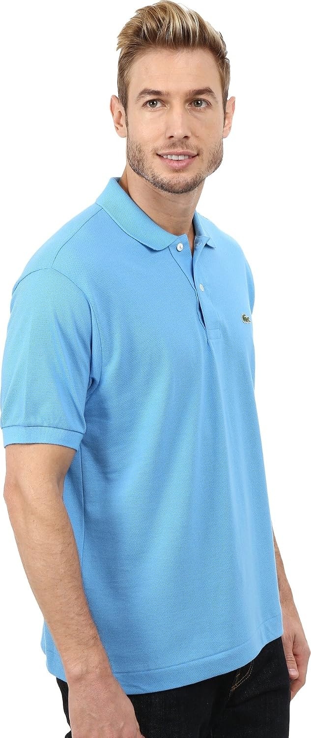 image:imageLacoste Mens Short Sleeve Classic Pique Polo ShirtArgentine Blue