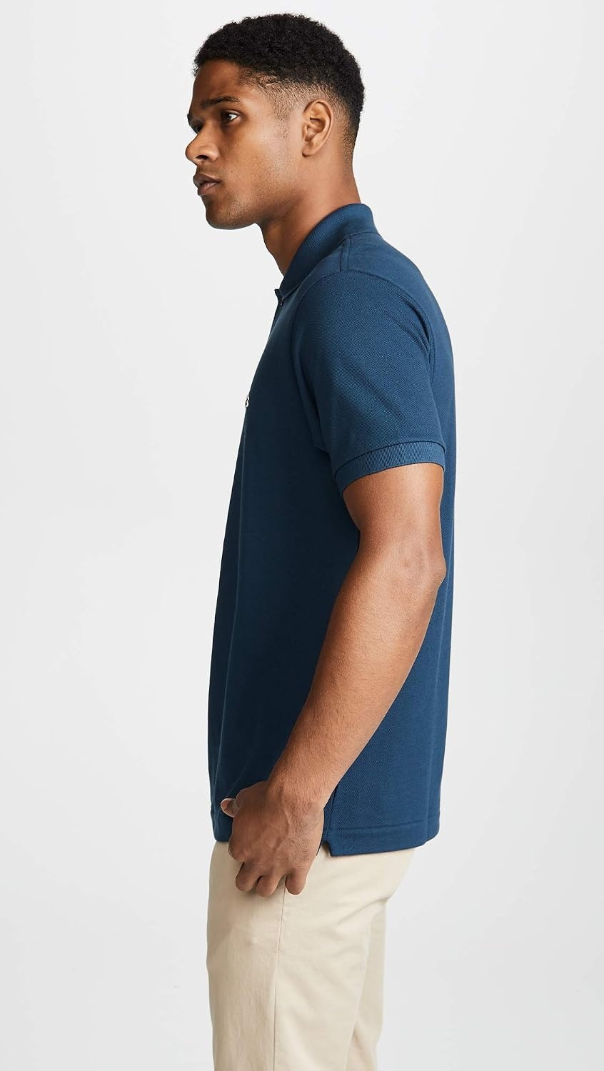 image:imageLacoste Mens Short Sleeve Classic Pique Polo ShirtAzurite Blue