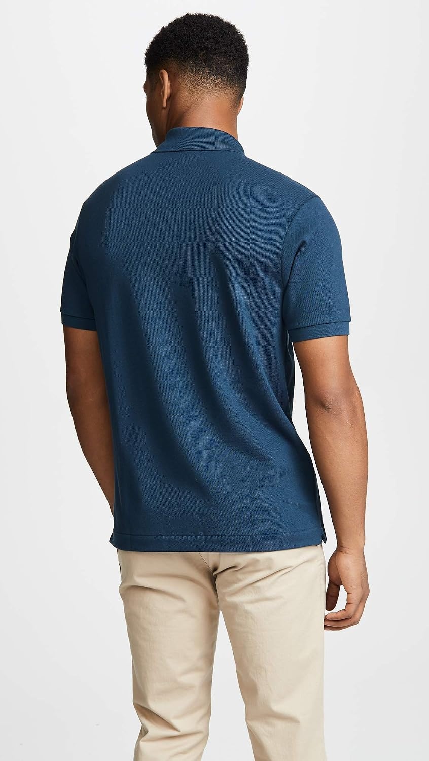 image:imageLacoste Mens Short Sleeve Classic Pique Polo ShirtAzurite Blue