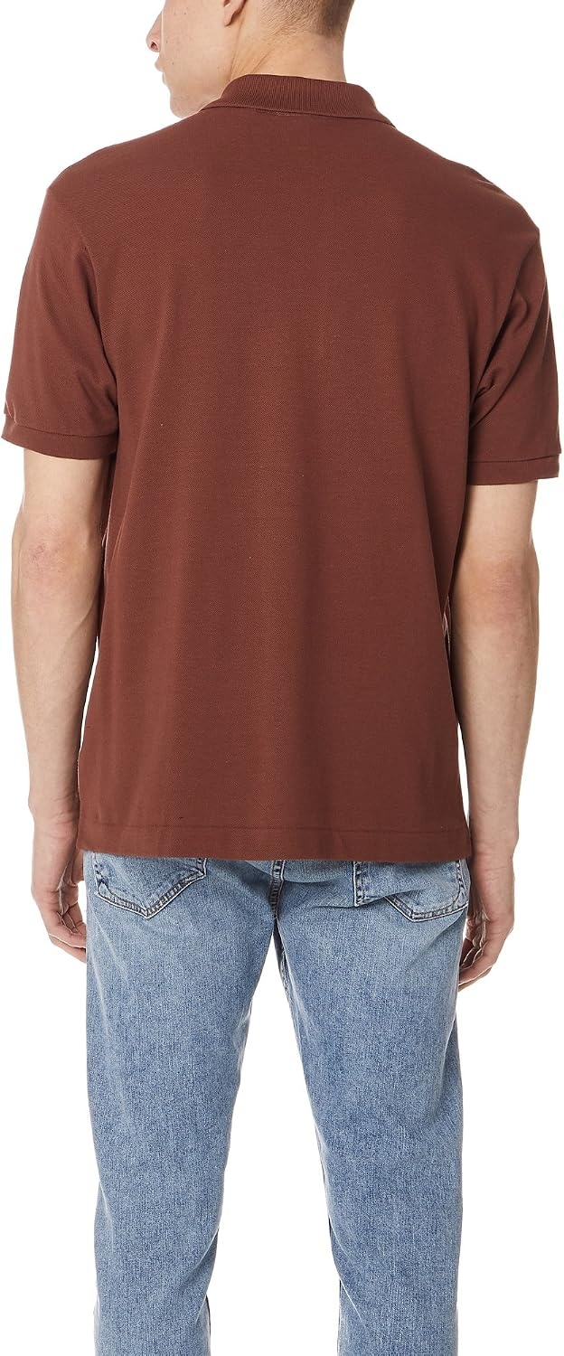 image:imageLacoste Mens Short Sleeve Classic Pique Polo ShirtCevennes Brown
