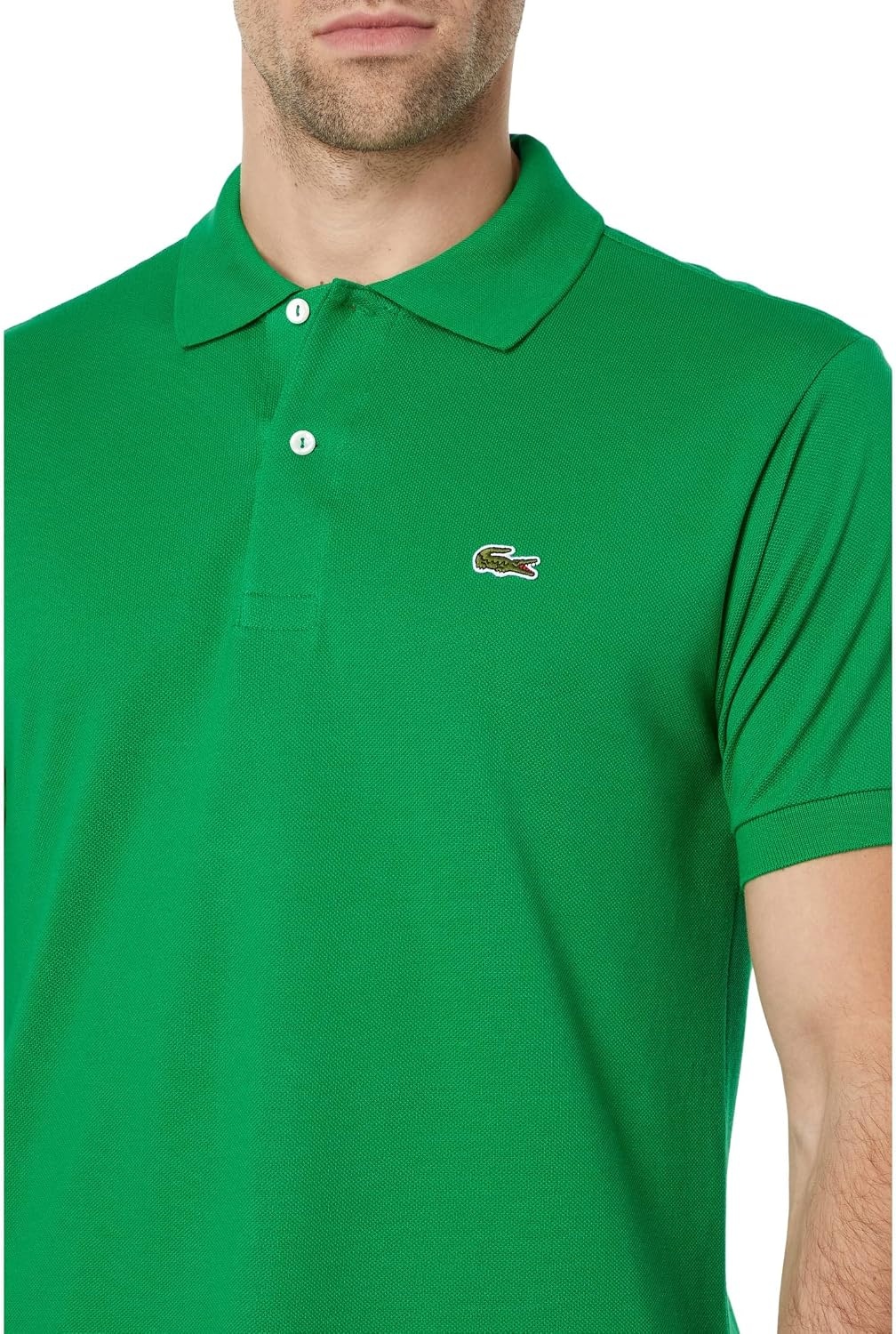 image:imageLacoste Mens Short Sleeve Classic Pique Polo ShirtFluorine Green