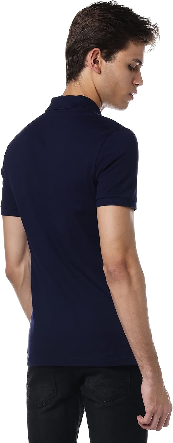 image:imageLacoste Mens Short Sleeve Classic Pique Polo ShirtInk Blue