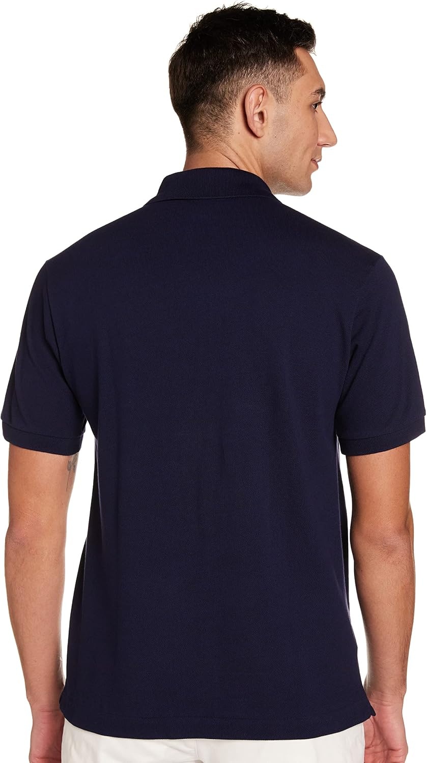 image:imageLacoste Mens Short Sleeve Classic Pique Polo ShirtInk Blue