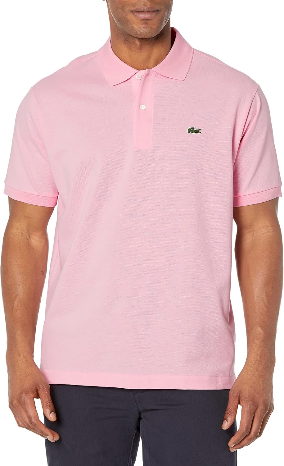 image:imageLacoste Mens Short Sleeve Classic Pique Polo ShirtLotus Pink