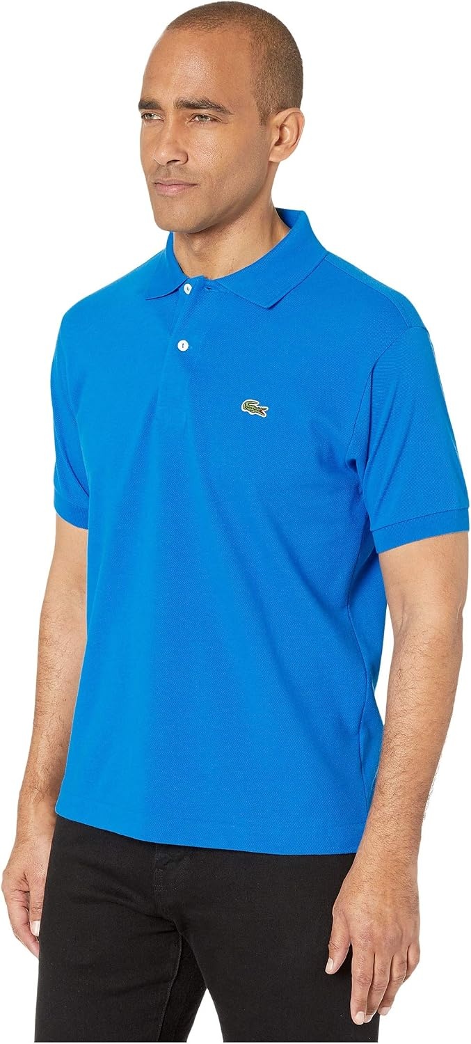 image:imageLacoste Mens Short Sleeve Classic Pique Polo ShirtNattier Blue