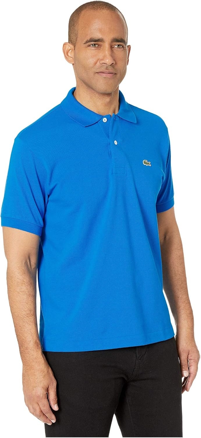 image:imageLacoste Mens Short Sleeve Classic Pique Polo ShirtNattier Blue
