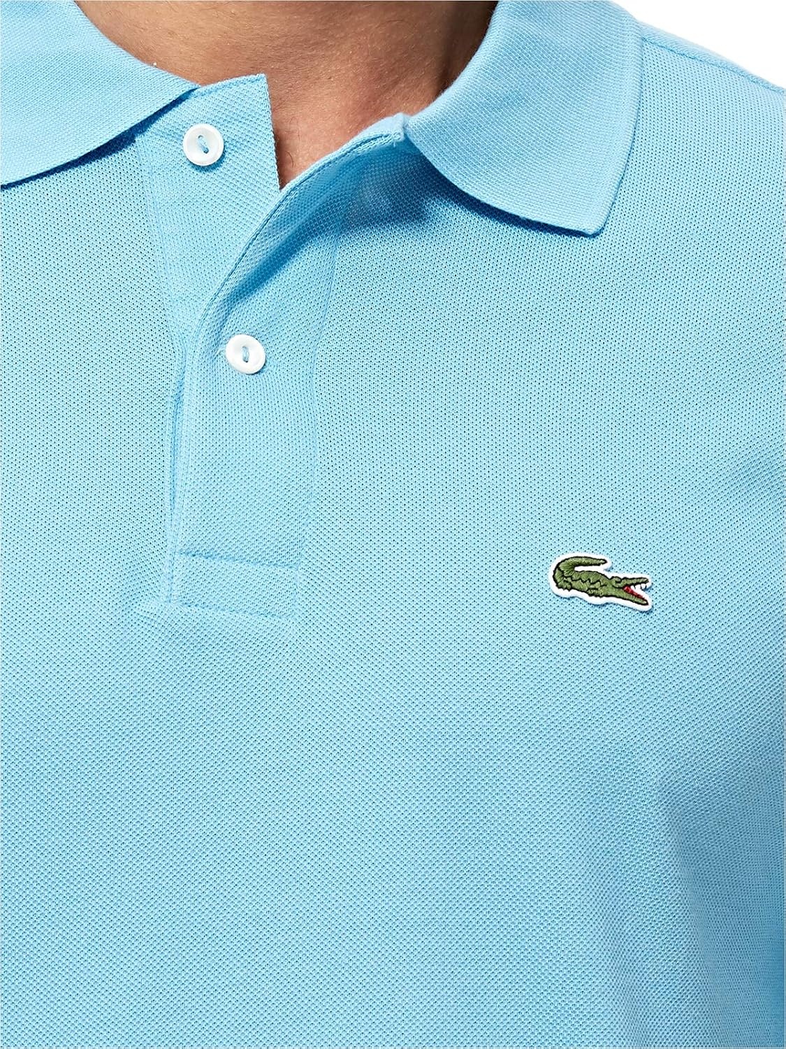 image:imageLacoste Mens Short Sleeve Classic Pique Polo ShirtOceanic Blue