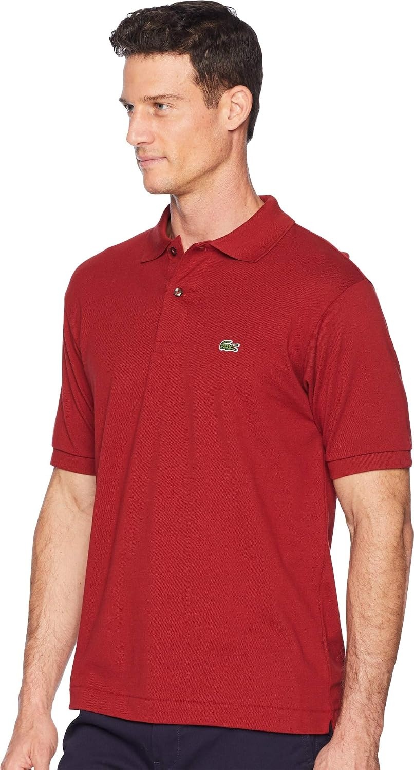 image:imageLacoste Mens Short Sleeve Classic Pique Polo ShirtPassion