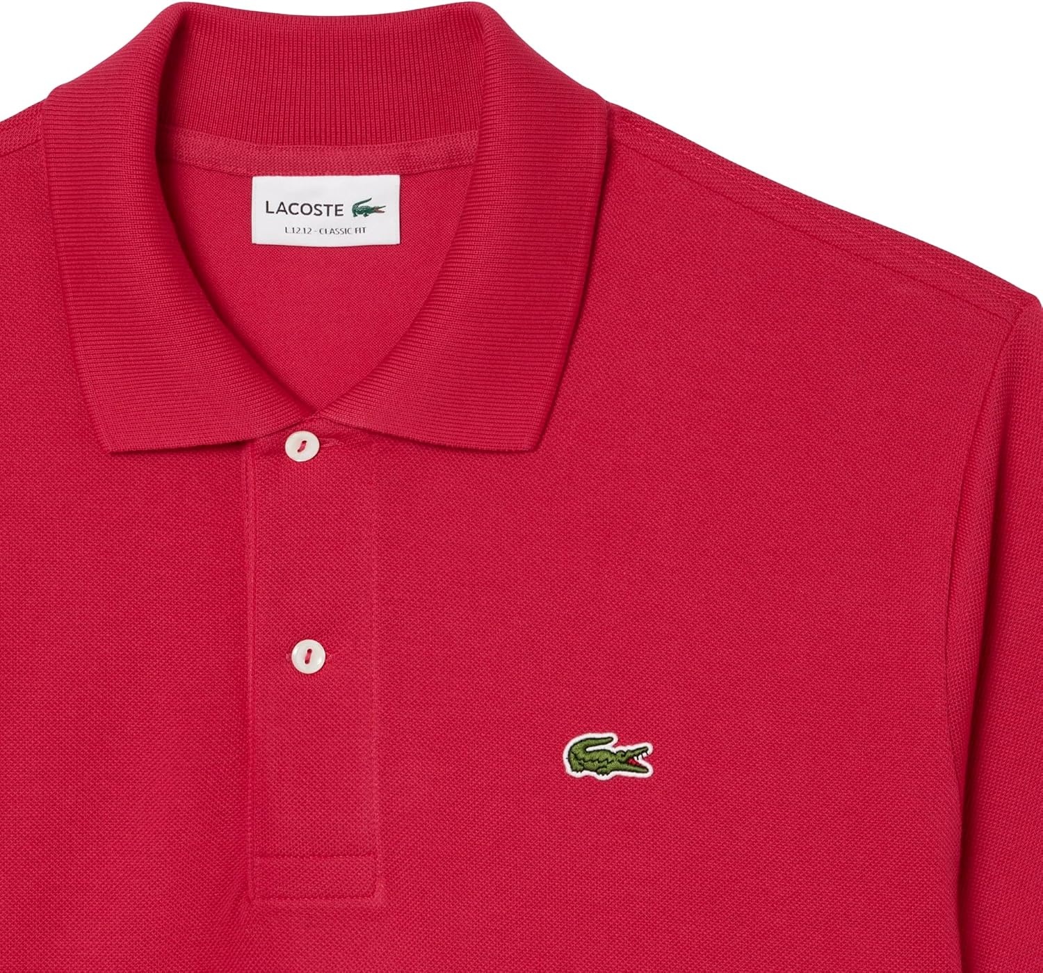 image:imageLacoste Mens Short Sleeve Classic Pique Polo ShirtRasberry Sorbet