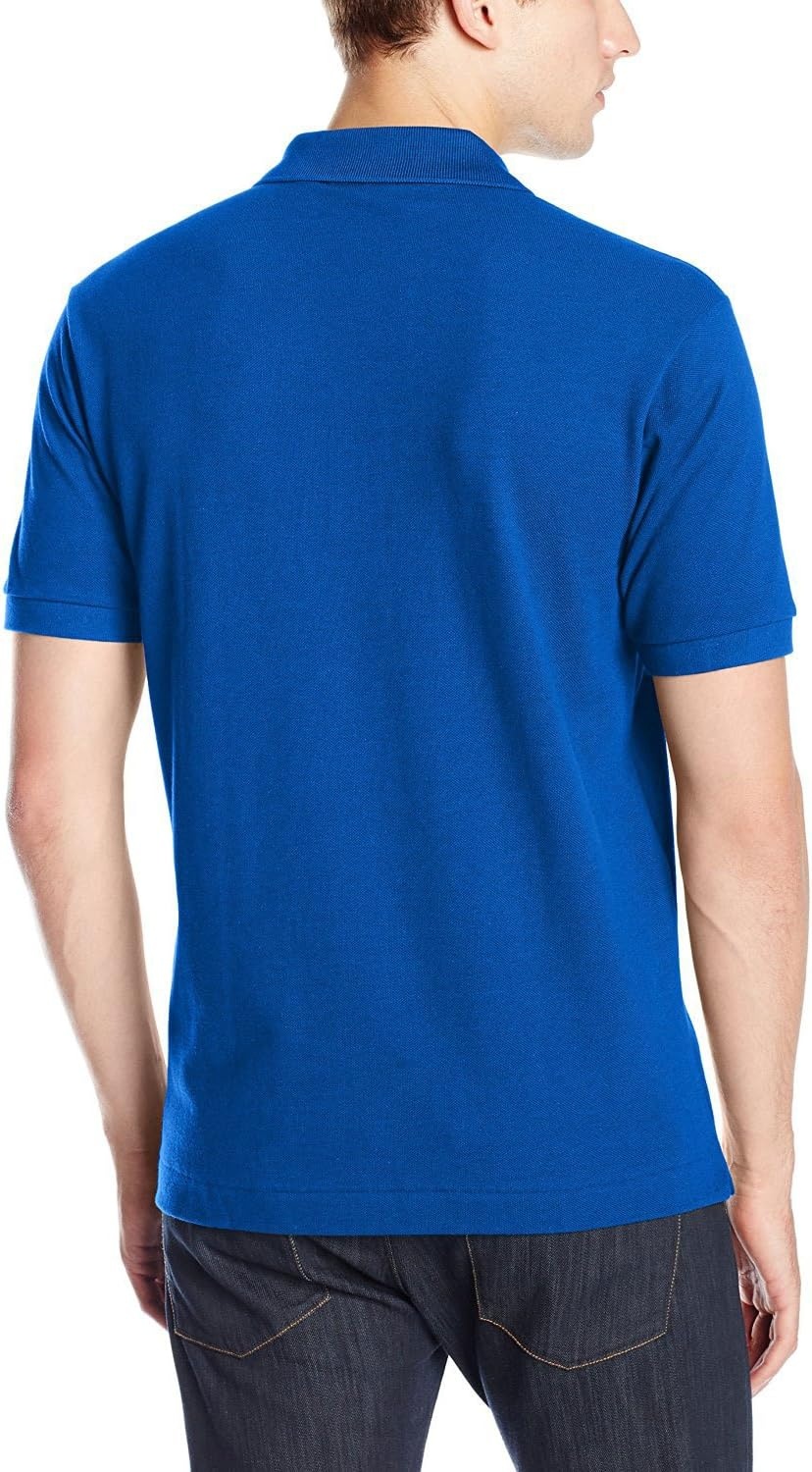 image:imageLacoste Mens Short Sleeve Classic Pique Polo ShirtSteamship Blue