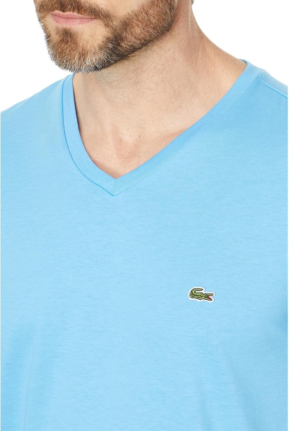 image:imageLacoste Mens Short Sleeve VNeck Pima Cotton Jersey TShirtBonnie