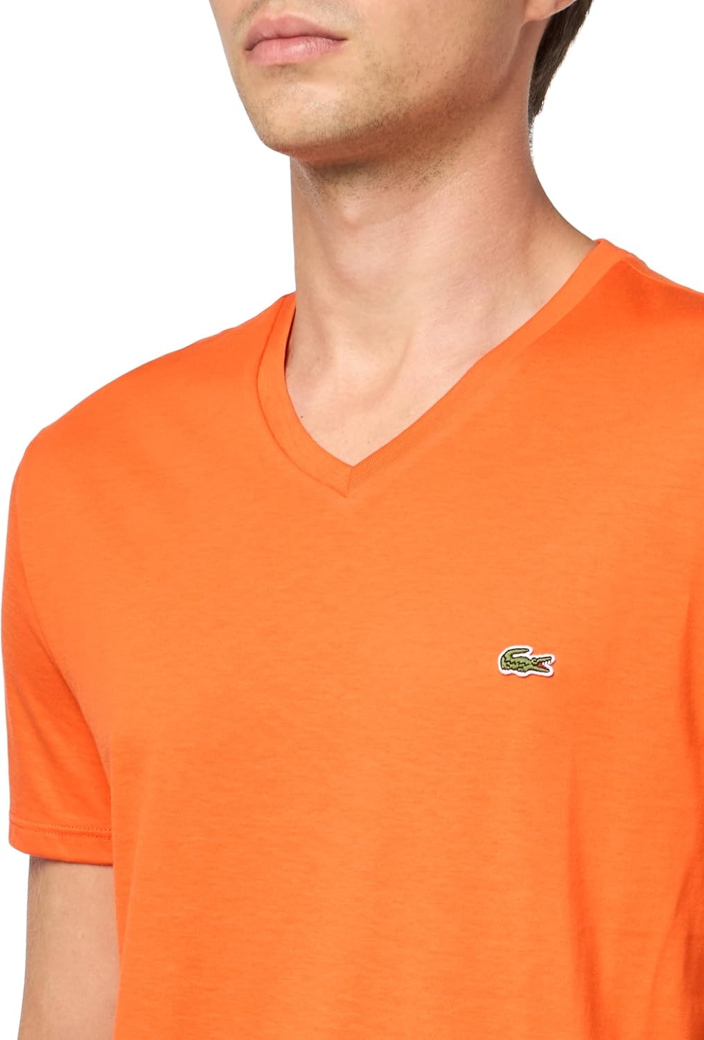 image:imageLacoste Mens Short Sleeve VNeck Pima Cotton Jersey TShirtBuoy