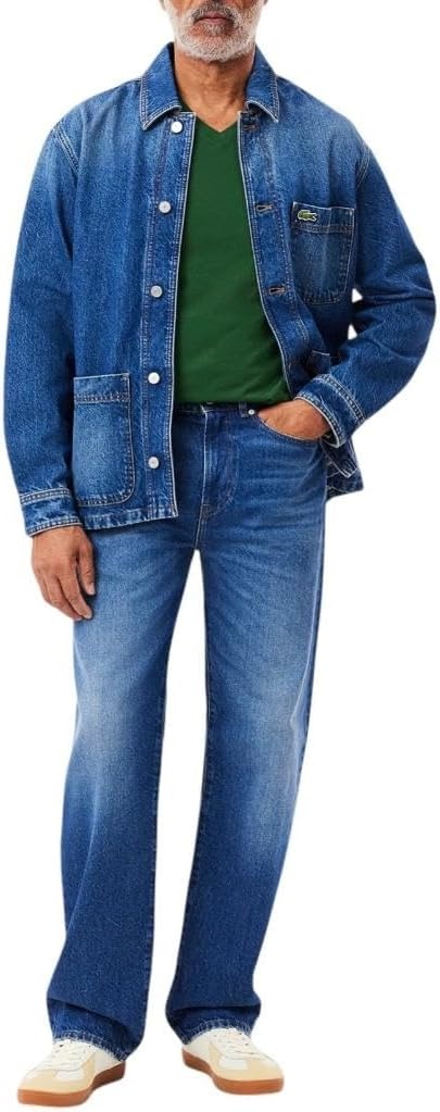 image:imageLacoste Mens Short Sleeve VNeck Pima Cotton Jersey TShirtGreen