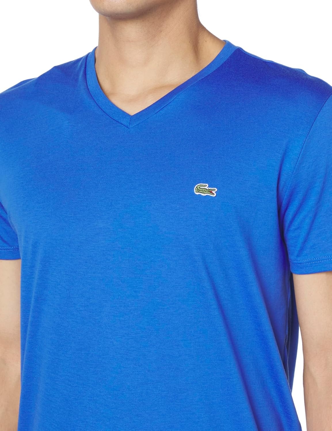 image:imageLacoste Mens Short Sleeve VNeck Pima Cotton Jersey TShirtLadigue