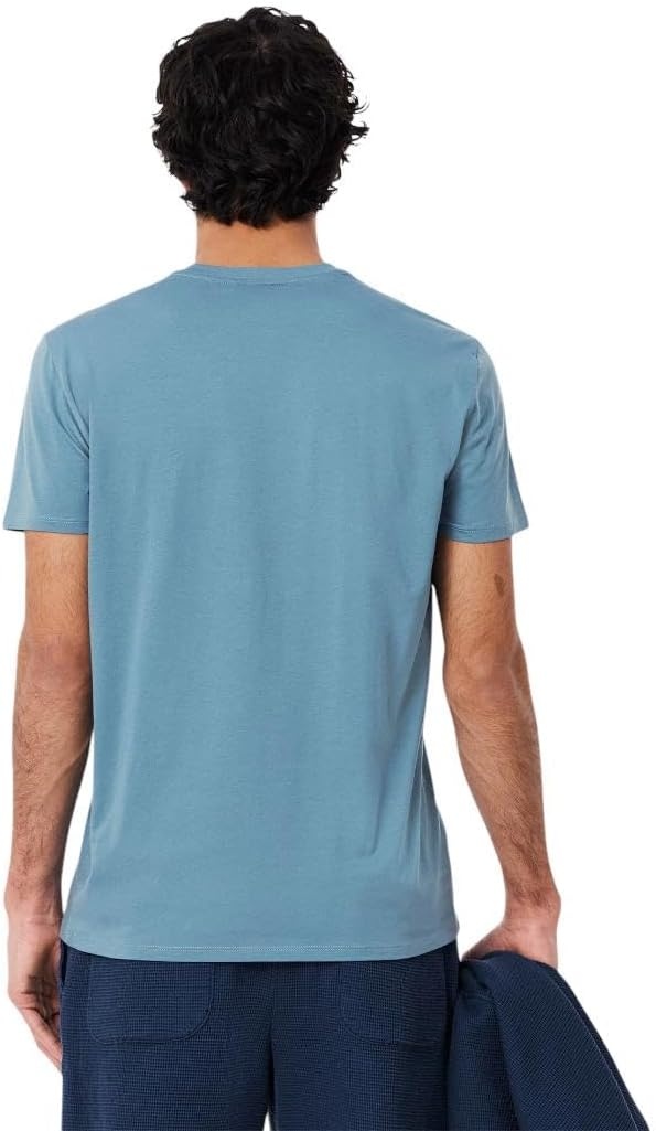image:imageLacoste Mens Short Sleeve VNeck Pima Cotton Jersey TShirtLimestone