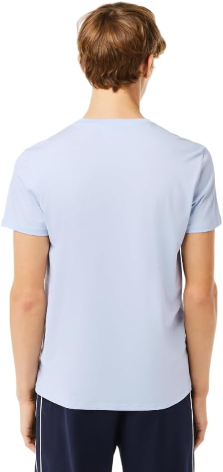 image:imageLacoste Mens Short Sleeve VNeck Pima Cotton Jersey TShirtPhoenix Blue