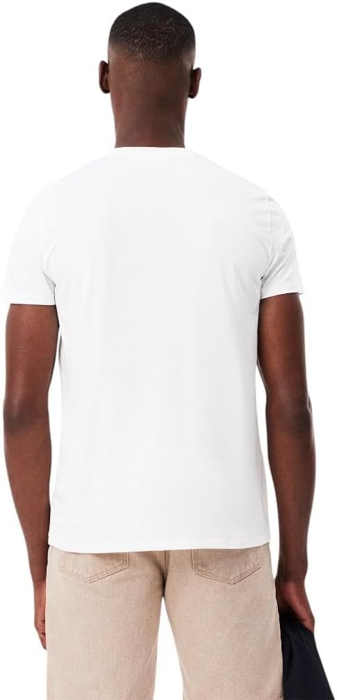 image:imageLacoste Mens Short Sleeve VNeck Pima Cotton Jersey TShirtWhite