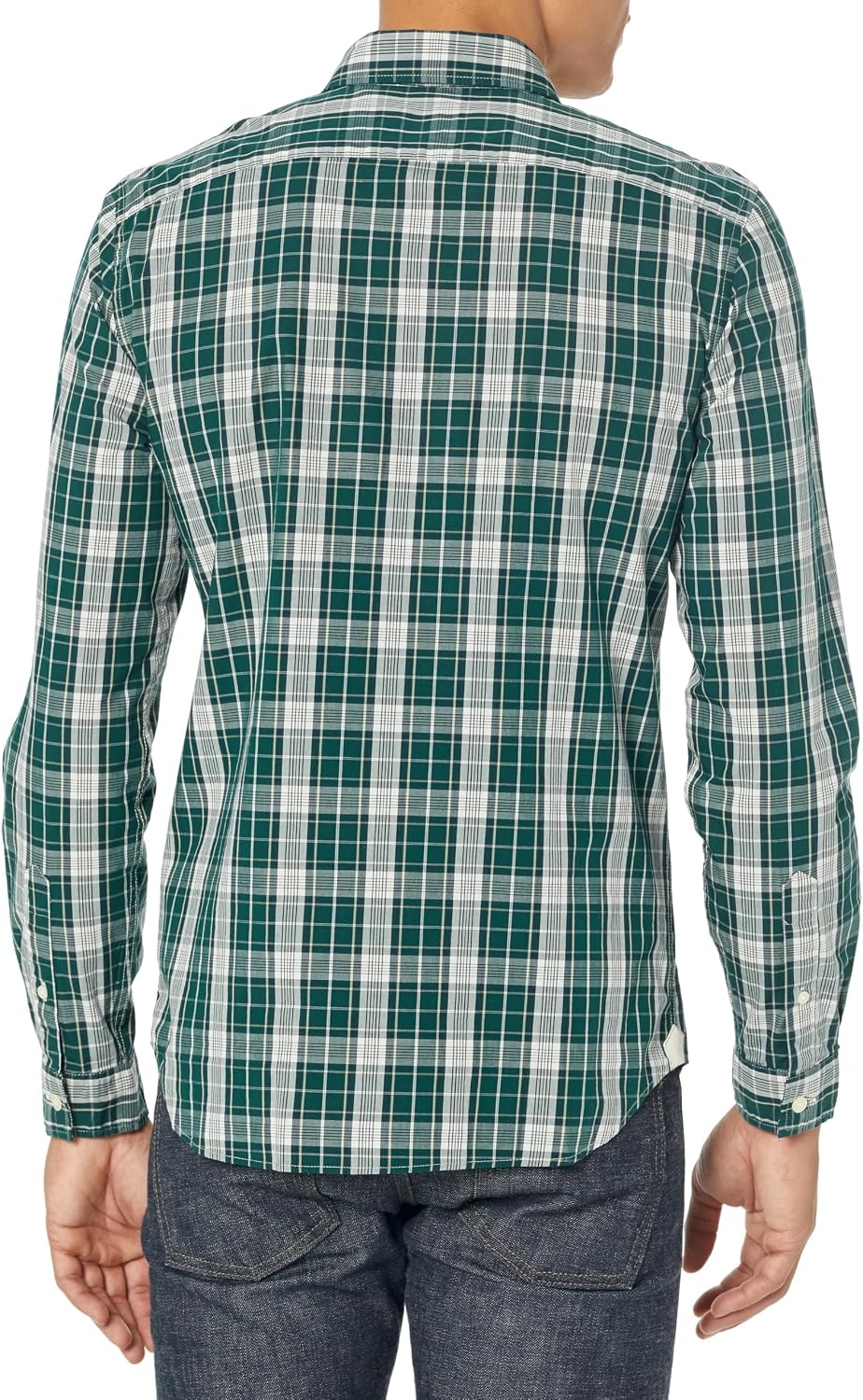 image:imageLacoste Mens Slim Fit Checkered Stretch Cotton Poplin ShirtSinopleHammam
