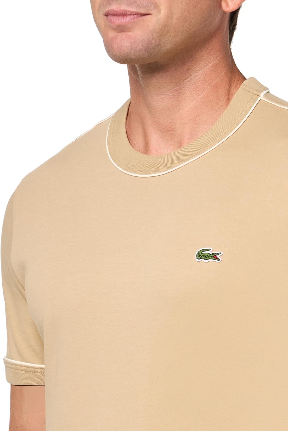 image:imageLacoste Mens Slim Fit Cotton Interlock TShirtBrown