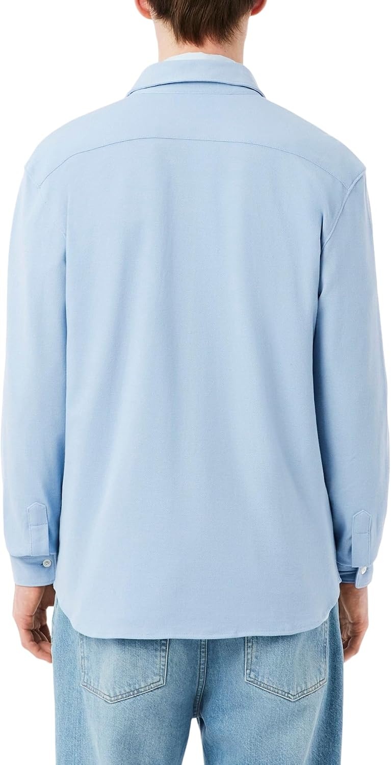 image:imageLacoste Mens Slim Fit Cotton Piqu ShirtChambray