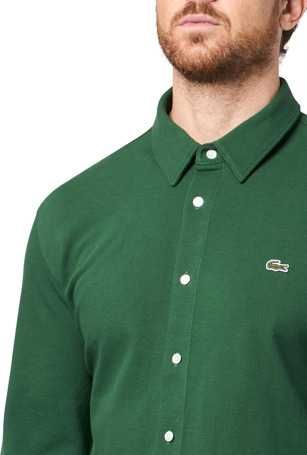 image:imageLacoste Mens Slim Fit Cotton Piqu ShirtGreen
